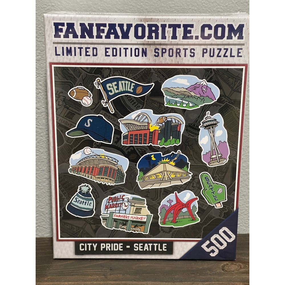 Fan Favorite City Pride Seattle Limited Edition Sports Puzzle‎ 500 Pieces New